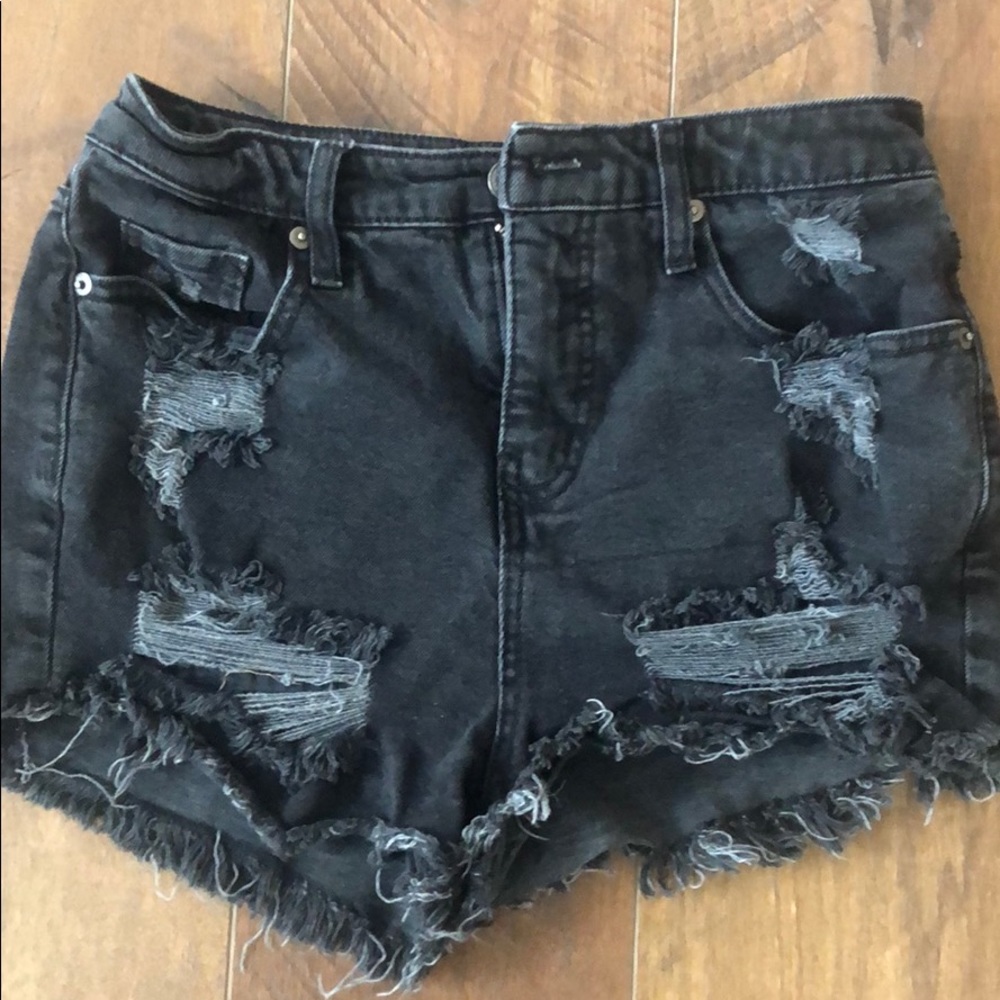 High waisted black wild fable jean shorts